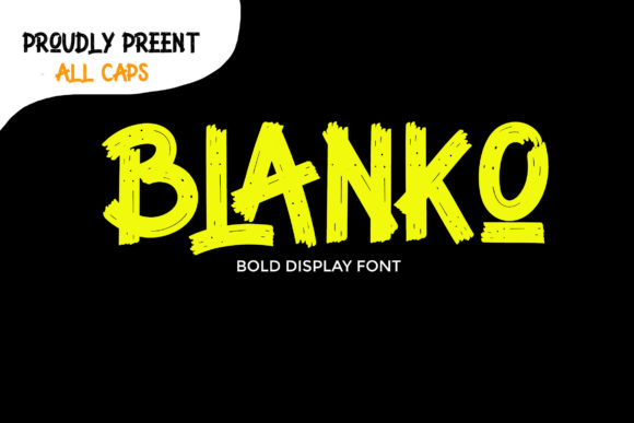 Blanko: The Paint-Brushed Display Font That Commands Attention