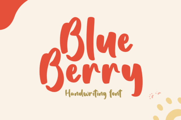 Blue Berry: A Chic Handwritten Font for Modern Design