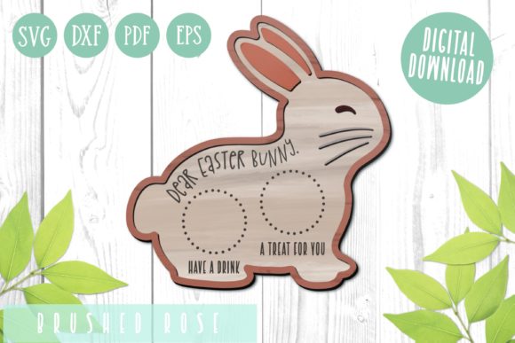 Easter Bunny Tray Laser Glowforge SVG