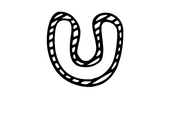 Felt Tip Hand Drawn Stripy Comic Mono U: A Dynamic Asset for Creative Designers