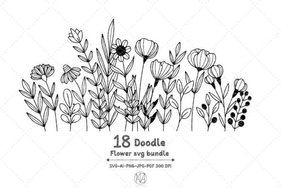 Flower SVG Bundle, Floral Arrangement: A Creative Toolkit for Makers