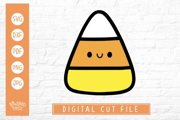 Happy Candy Corn, Kawaii Halloween Svg: A Cute Twist on a Classic Treat