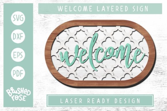 Ornate Layered Welcome Sign Glowforge: A Strategic Approach to Laser Cut Design